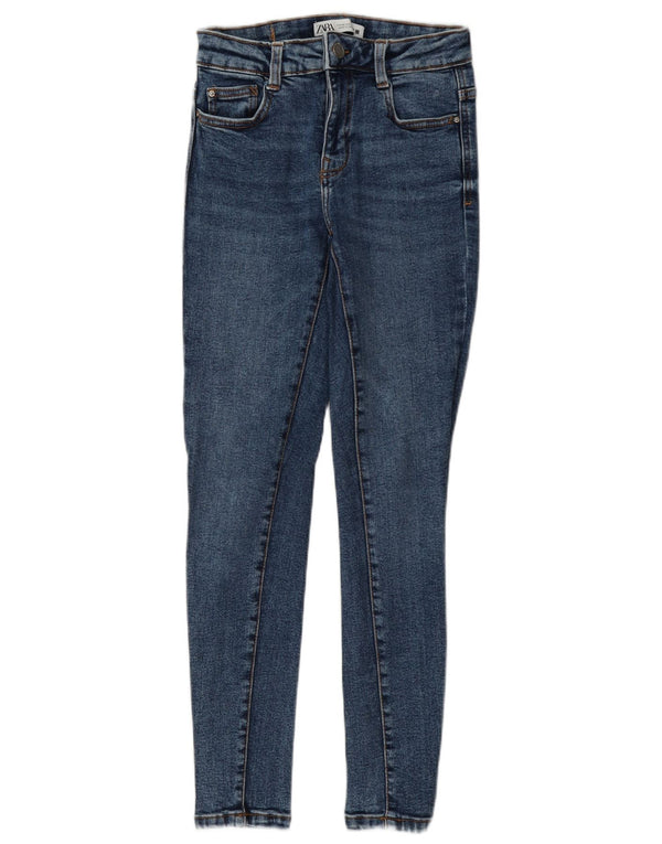 Jeans skinny da donna Zara EU 34 2XS W24 L28 Cotone blu