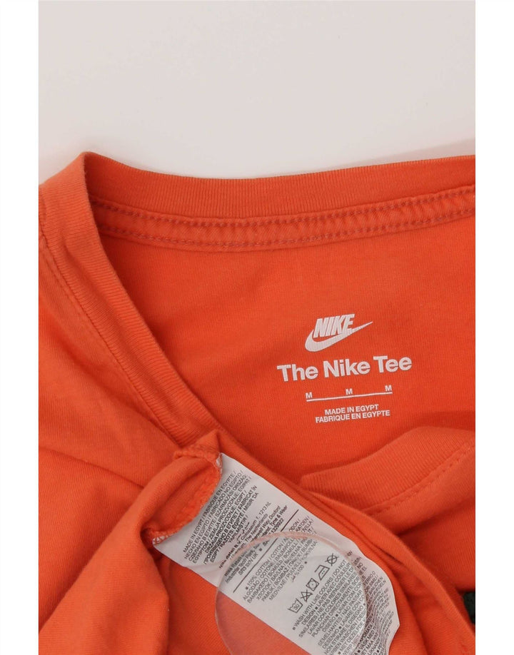 T-shirt grafica da uomo Nike Top in cotone arancione medio