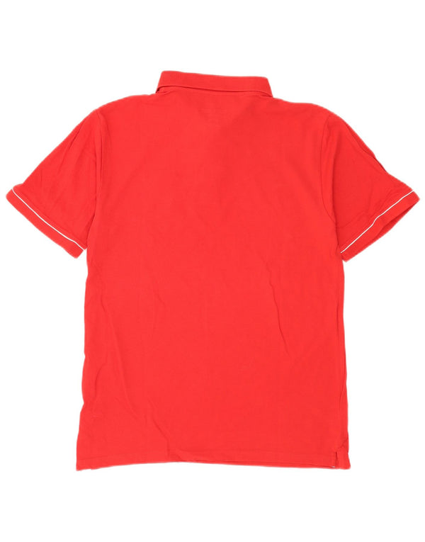 Polo da uomo Avirex XL in cotone rosso