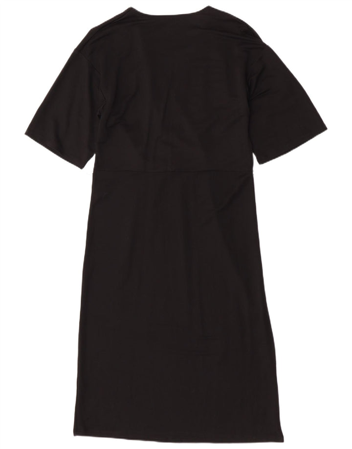 Abito a trapezio da donna Zara UK 10 piccolo in viscosa nera