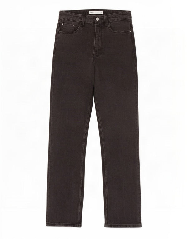 Jeans Zara da donna a vita alta EU 38 Small W28 L27 Grigio