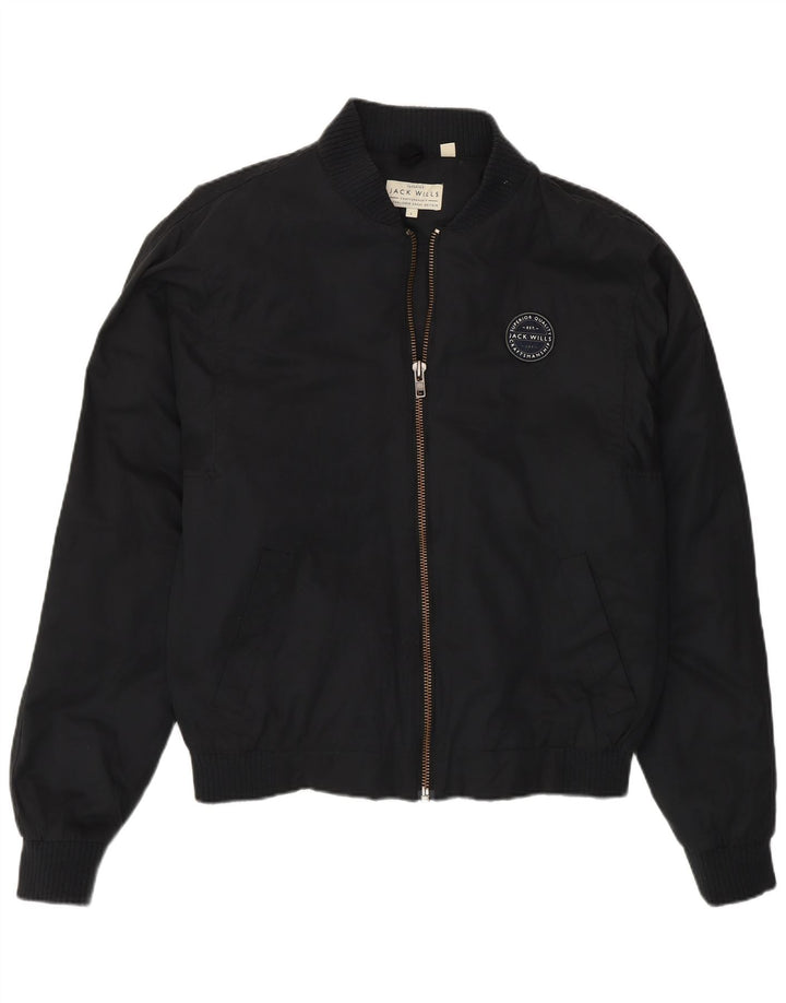 Giubbotto bomber da uomo Jack Wills UK 40 grande cotone nero