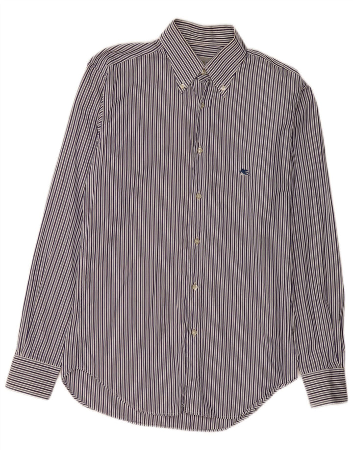 Camicia Uomo Etro Small Gessato Blu