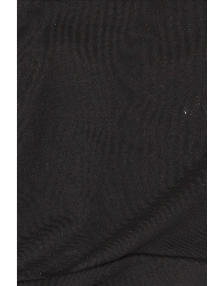 Felpa con cappuccio e zip grafica Nike Dri Fit da uomo piccola in poliestere nero