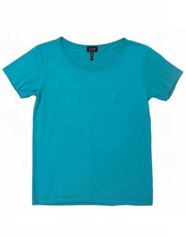 T-shirt da donna Armani Jeans Top UK 12 Blu medio