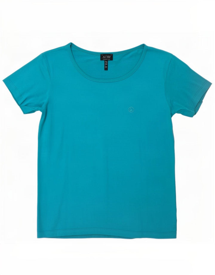 T-shirt da donna Armani Jeans Top UK 12 Blu medio
