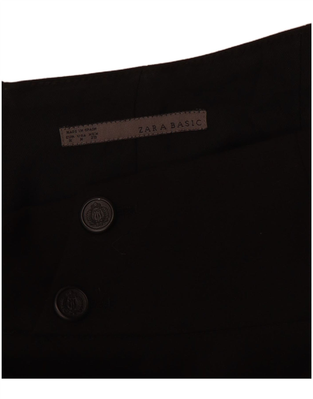 Gonna a tubino a vita alta da donna Zara media W26 nera