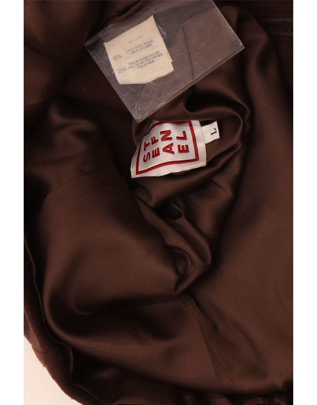 Giubbotto bomber da donna Stefanel UK 16 grande lana marrone