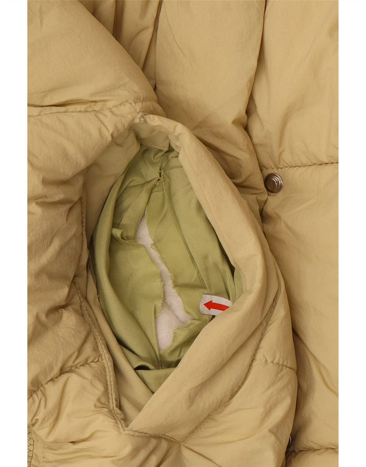 Giacca imbottita oversize da donna ZARA UK 14 Poliestere beige medio