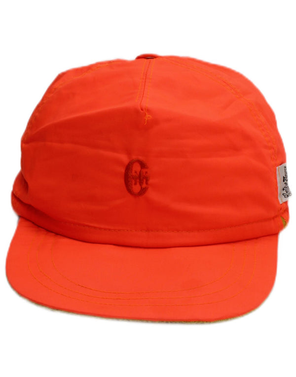 CONTE OF FLORENCE Berretto da baseball da uomo con paraorecchie grande arancione sportivo in poliammide