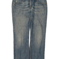 Jeans dritti invecchiati 570 da donna Levi's W32 L28 cotone blu