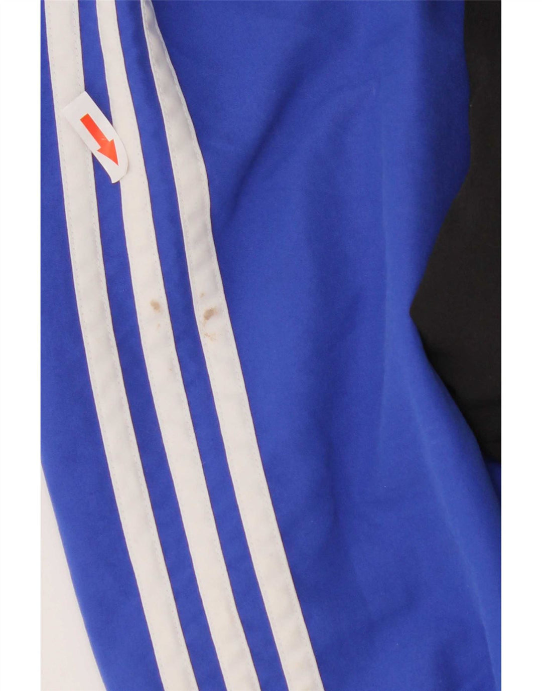 Giacca da ginnastica grafica da uomo Adidas UK 38/40 Colorblock blu medio