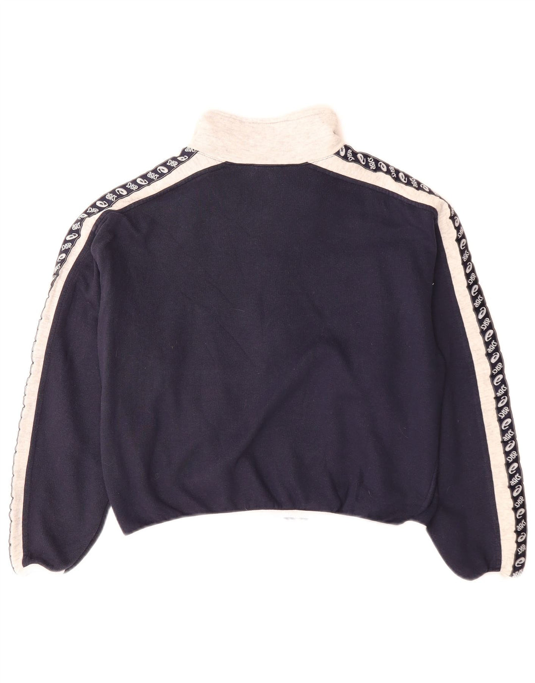 Giacca da tuta grafica da donna Asics UK 10 Small Blu Navy Colourblock