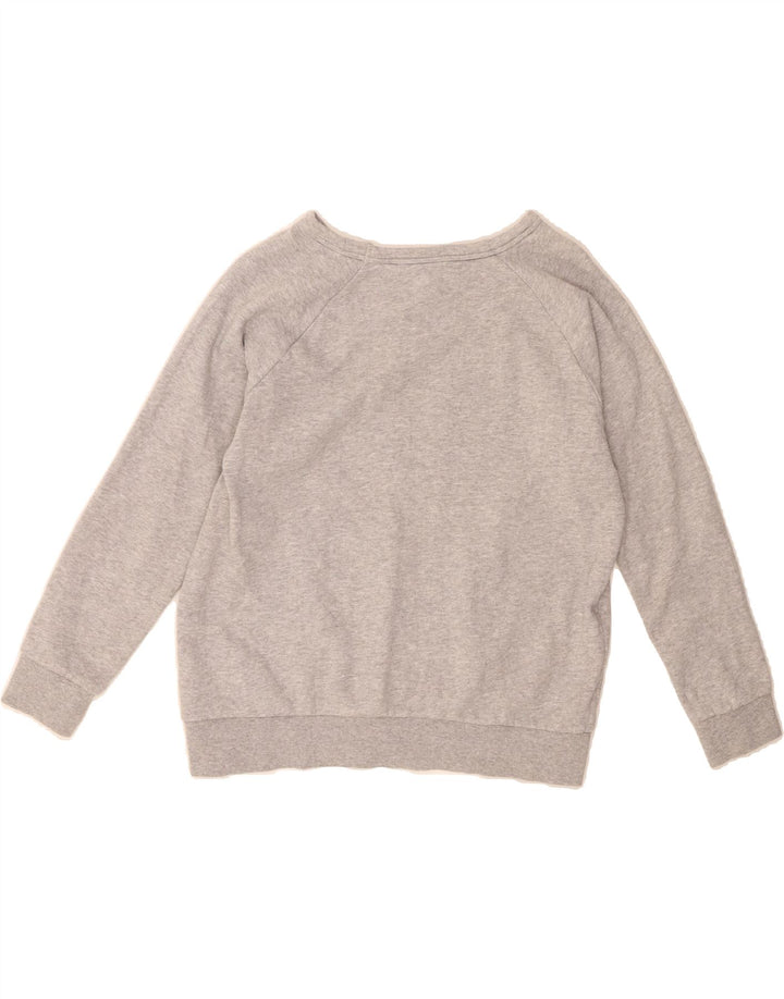 TOMMY HILFIGER Womens Graphic Oversized Sweatshirt Jumper UK 10 Small Grey Vintage Tommy Hilfiger and Second-Hand Tommy Hilfiger from Messina Hembry 
