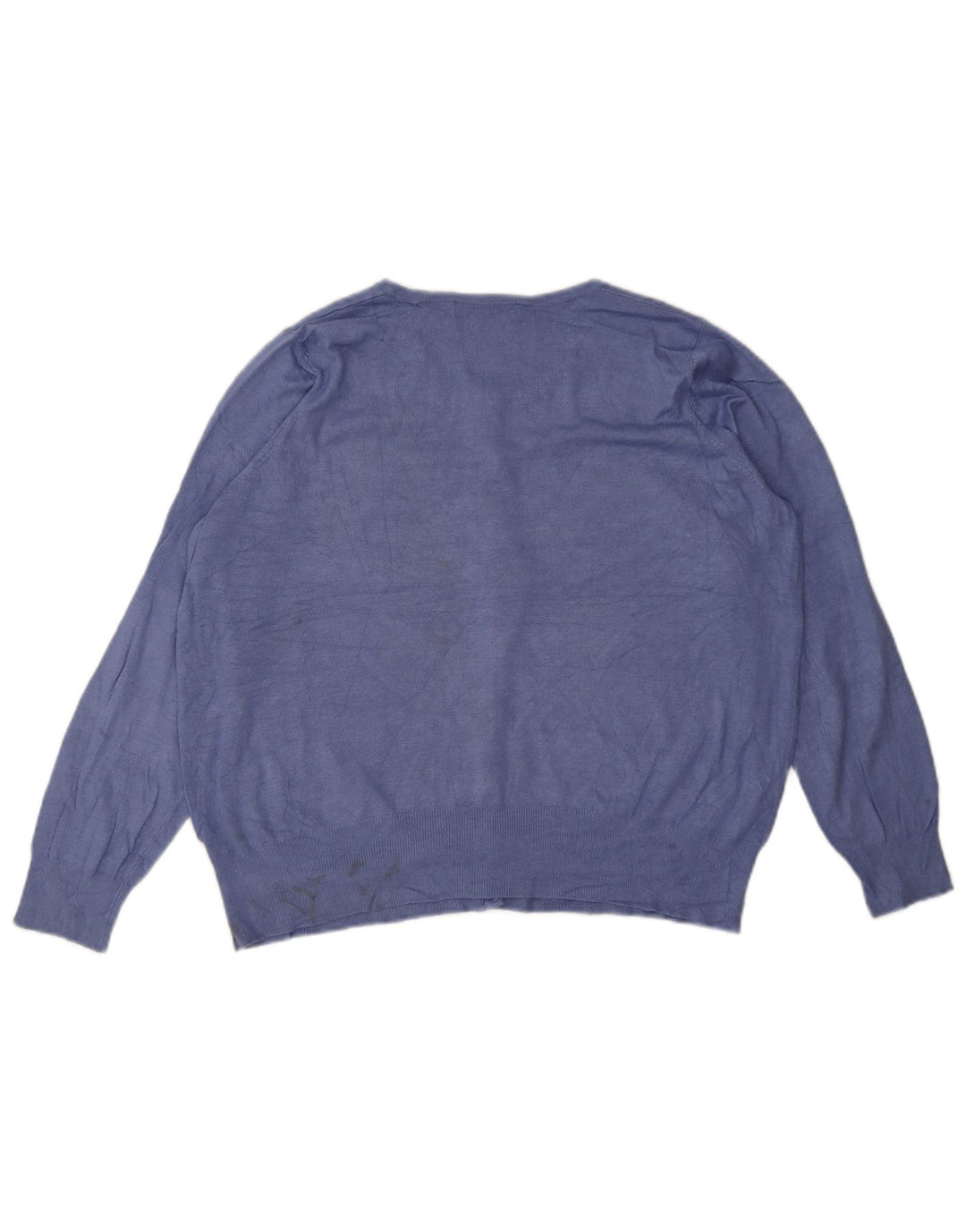 Maglione cardigan da donna Marks & Spencer UK 20 2XL viscosa blu