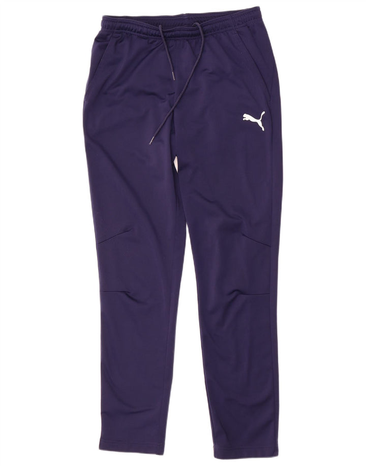 Pantaloni da tuta da uomo Puma Medium in poliestere blu navy
