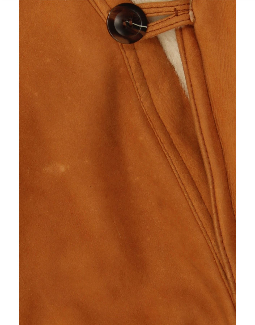 Giacca in shearling da uomo VINTAGE UK 40 grande marrone