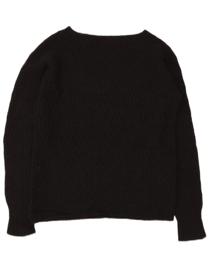 Maglione maglione con scollo a barca da donna Gas UK 8 piccolo nero