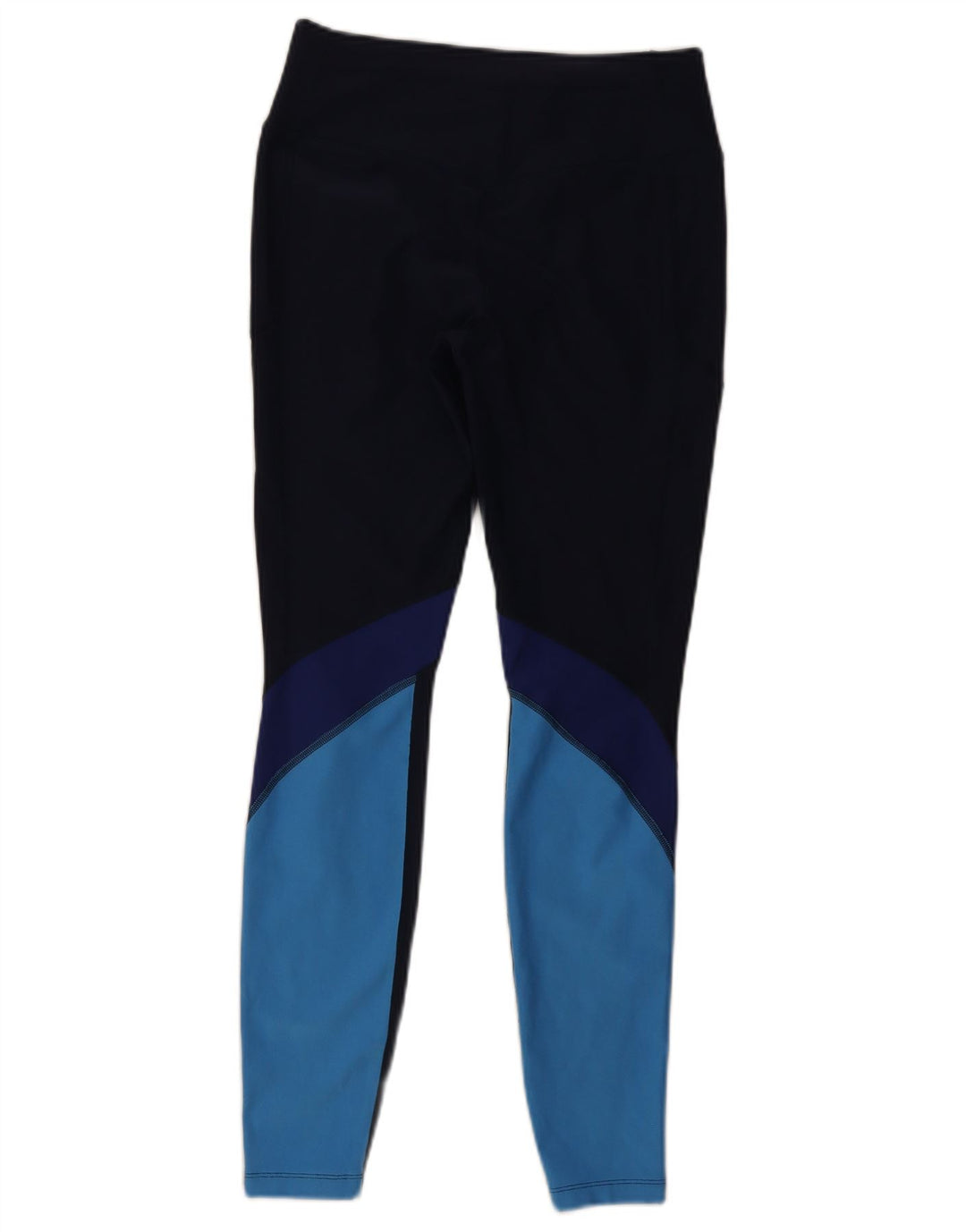 Leggings Nike Dri Fit da donna UK 12 Medium Navy Blue Colourblock