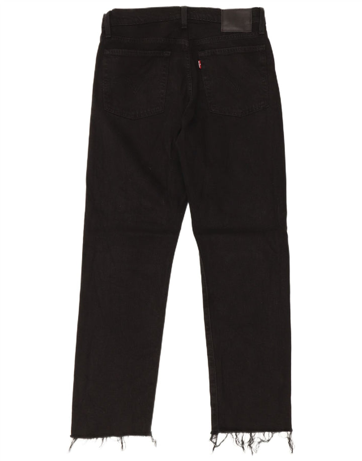 Jeans dritti Wedgie da donna Levi's W27 L28 cotone nero