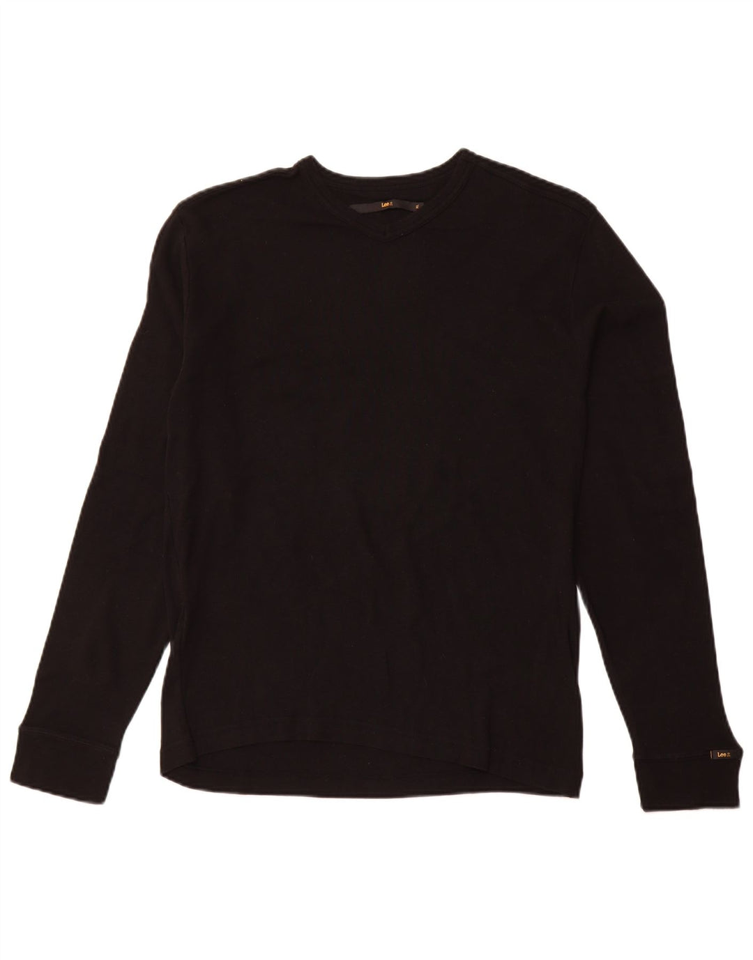 Top LEE da uomo a maniche lunghe XL in cotone nero