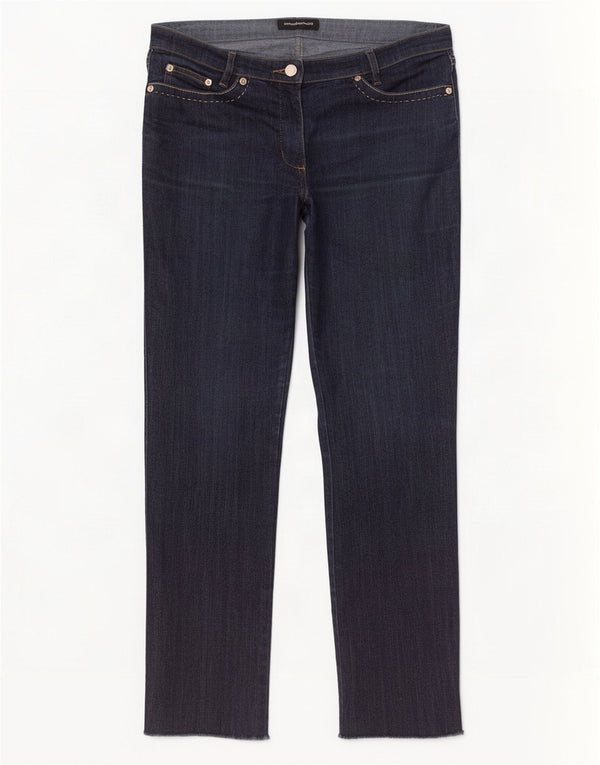 Jeans dritti da donna Roccobarocco W32 L29 cotone blu navy
