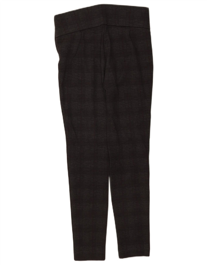 Pantaloni casual legging da donna Zara medi W28 L28 poliestere a quadri grigi