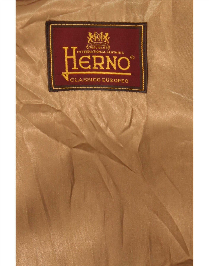 Cappotto Uomo Herno IT 52 XL Beige Lana