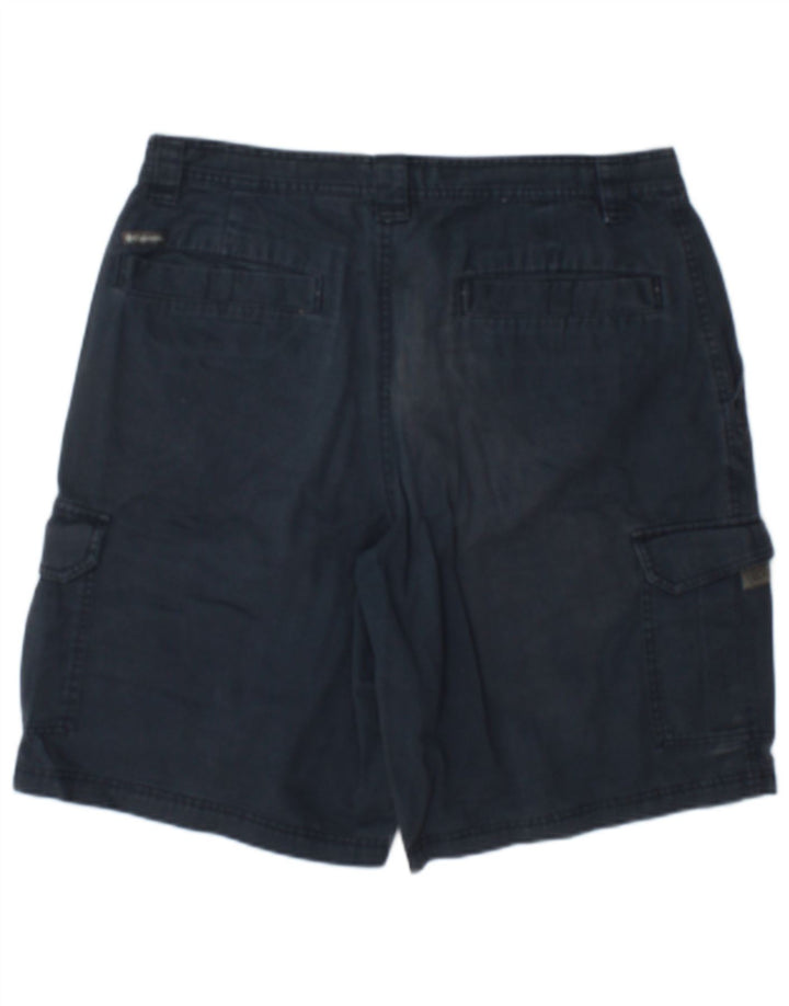 Pantaloncini cargo da uomo Columbia W34 Large in cotone blu navy