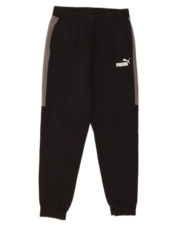 Pantaloni da tuta da uomo Puma Joggers Medium Black Colourblock Cotton