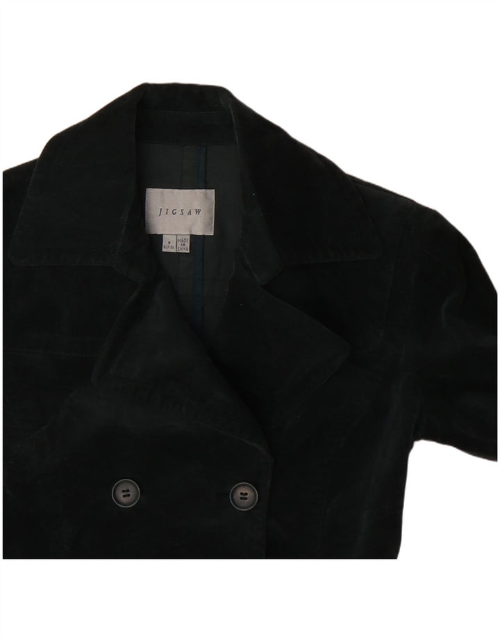 Giacca blazer doppiopetto da donna Jigsaw EU 32 2XS cotone grigio