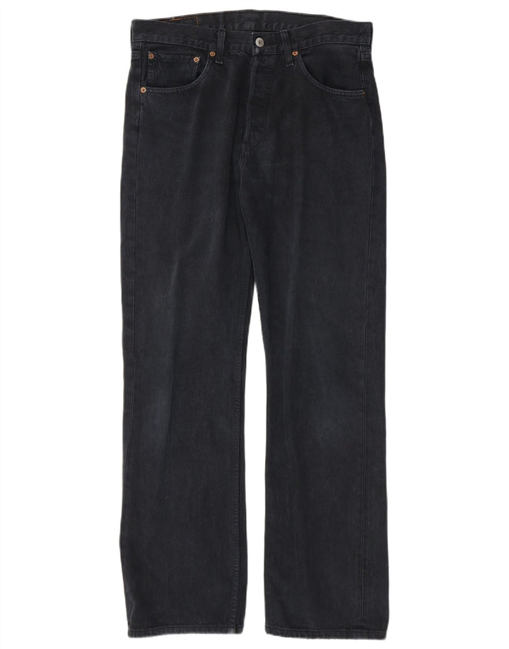 LEVI'S Jeans dritti da uomo 501 W32 L32 cotone blu navy