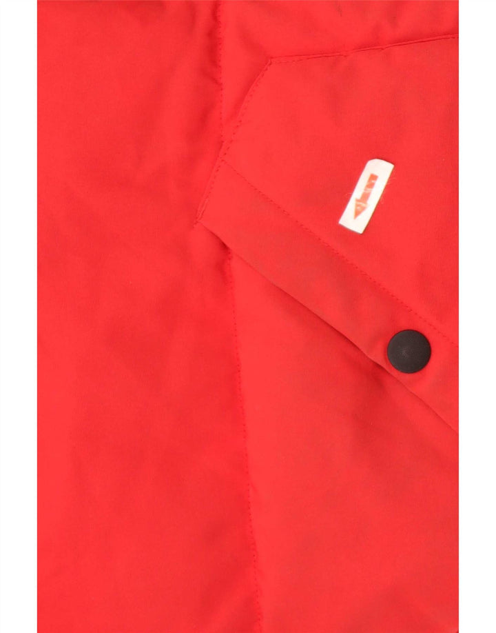 Giacca imbottita con cappuccio da uomo Marks & Spencer UK 38 Medium Red Colourblock