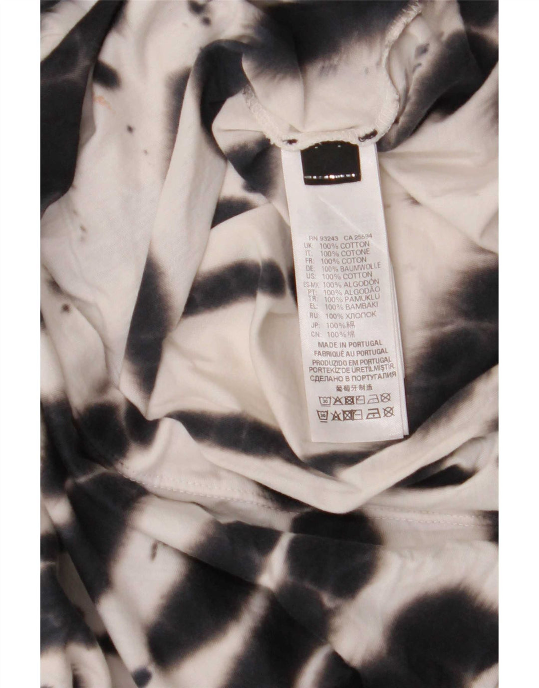 Diesel T-shirt grafica da uomo a maniche corte Top piccola multicolore Tie Dye