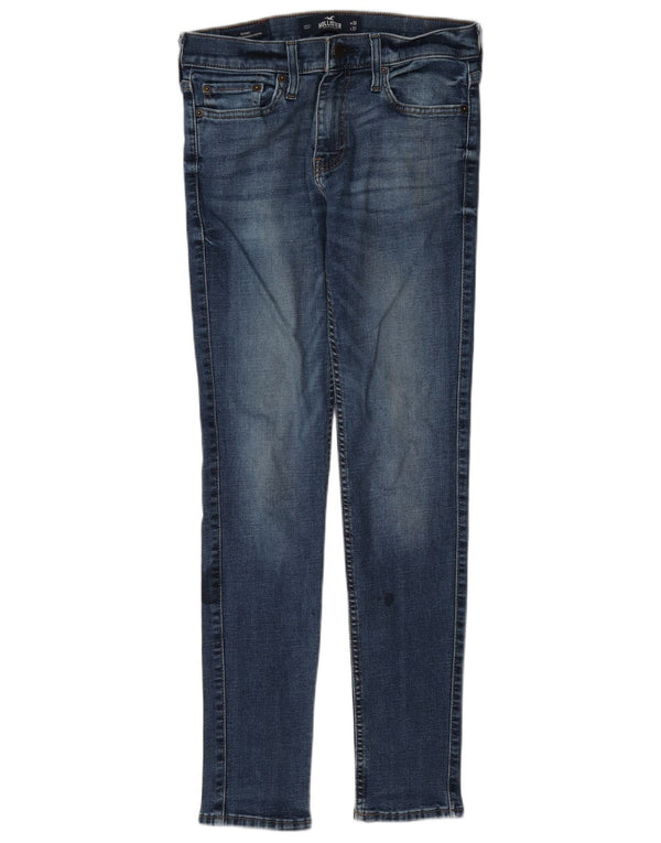 Jeans skinny Hollister da donna W30 L32 cotone blu