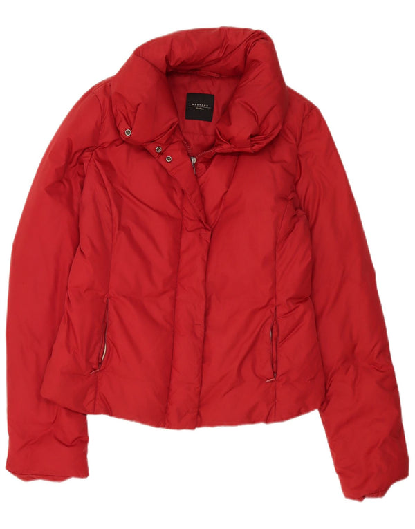 Giacca imbottita da weekend Max Mara da donna UK 12 rosso medio in poliammide