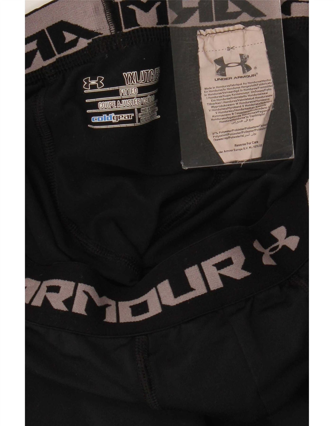 Leggings grafici Under Armour per ragazzi Cold Gear 13-14 anni XL poliestere nero