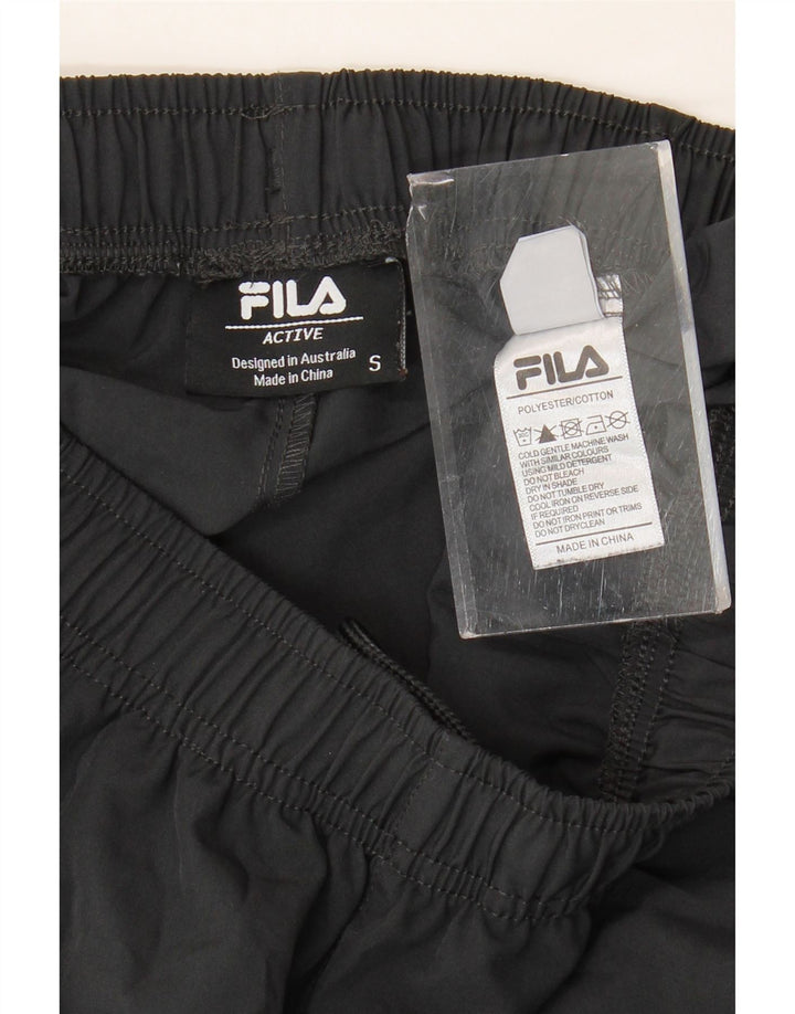 Pantaloni da tuta da uomo Fila Joggers piccoli in poliestere nero