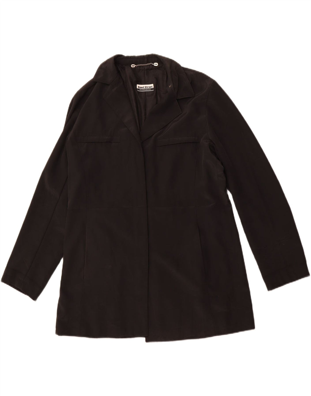 BOND STREET Giacca blazer lunga da donna IT 48 XL Poliestere nero