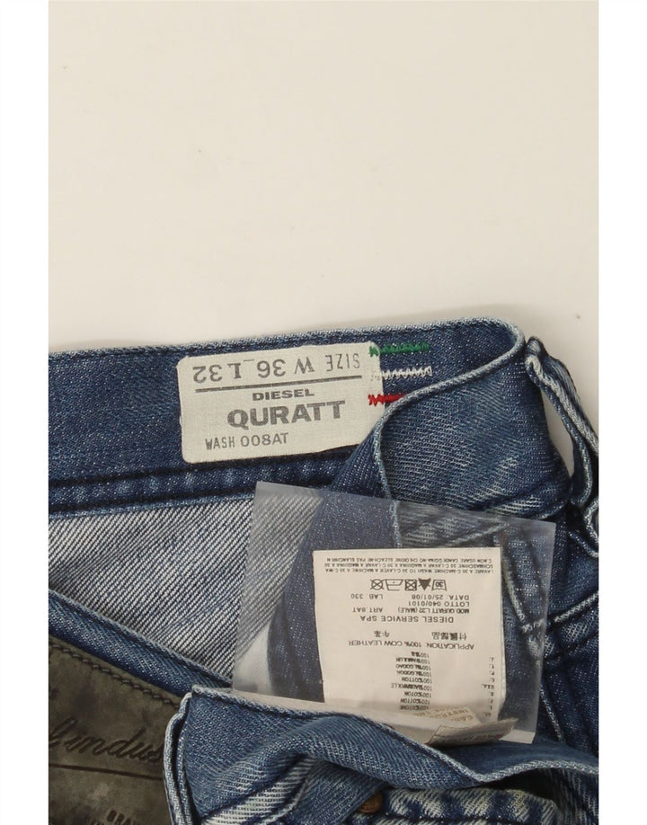 DIESEL Jeans dritti Quratt da uomo W36 L32 cotone blu