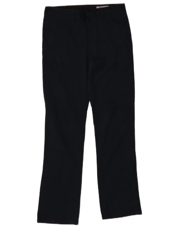 Pantaloni chino dritti da donna Volcom UK 14 Medium W28 L28 Cotone blu navy
