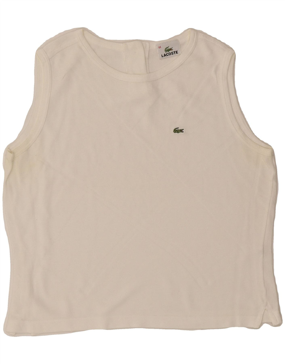 Canotta da donna LACOSTE taglia 44 grande cotone bianco