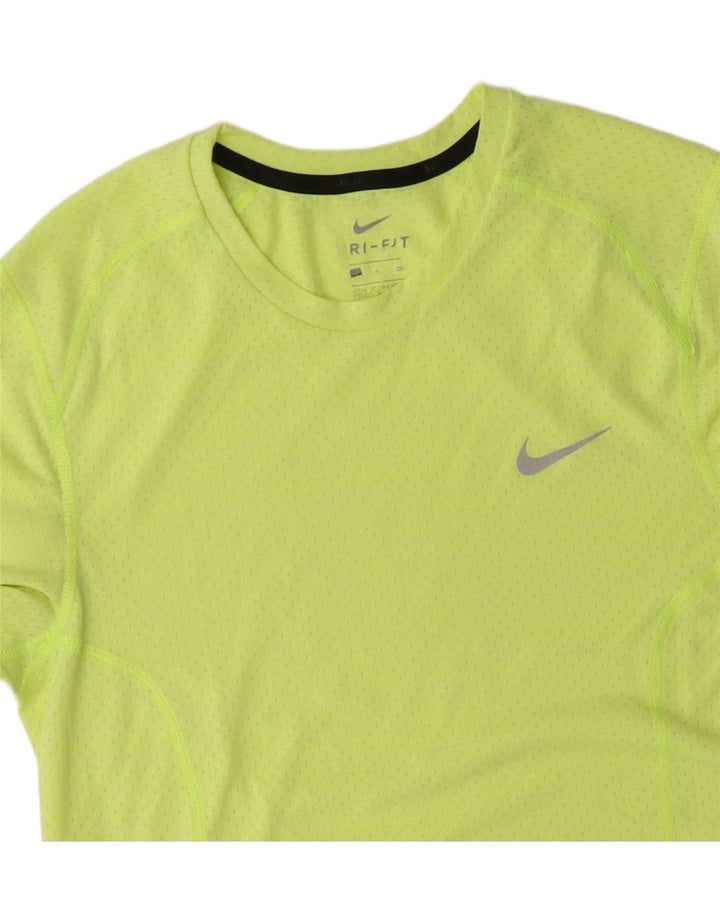 T-shirt Nike Dri Fit da uomo piccola gialla
