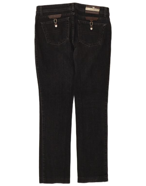Jeans Dritti Donna TRUSSARDI W30 L32 Cotone Nero