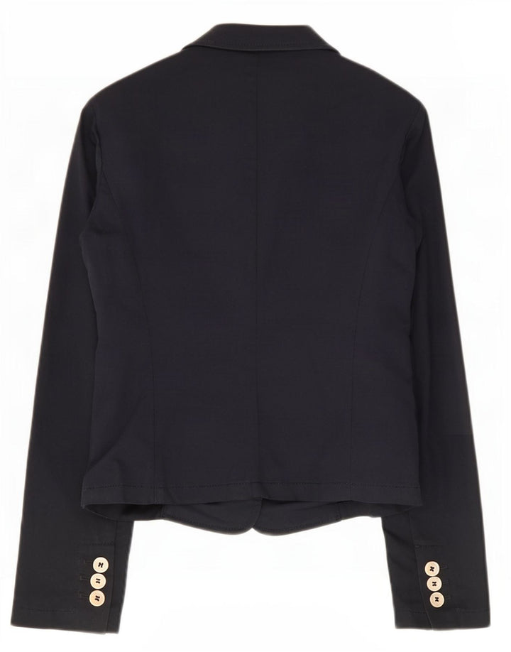 Giacca Blazer a 3 Bottoni da Donna Red Valentino IT 42 Medio Blu Navy in Cotone