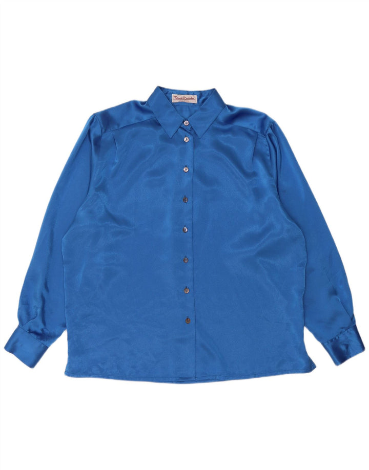 Camicetta Camicia Oversize da Donna Renato Balestra IT 50 XL Blu Poliestere