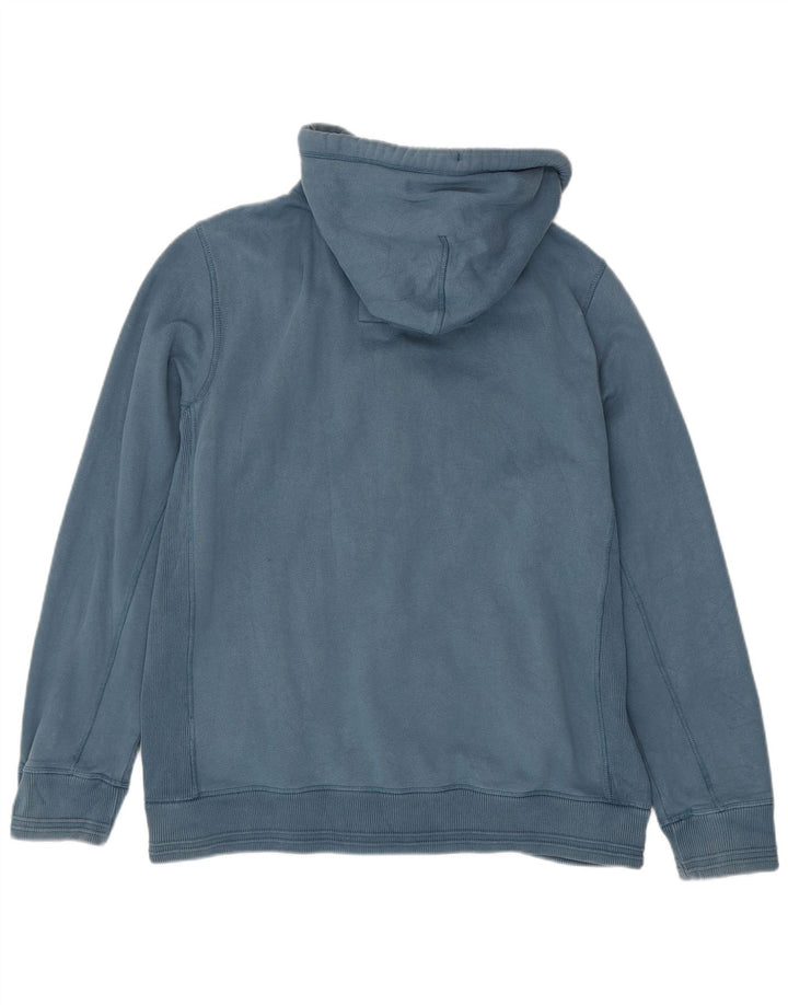 Felpa con cappuccio e zip da uomo Fat Face XL in cotone blu
