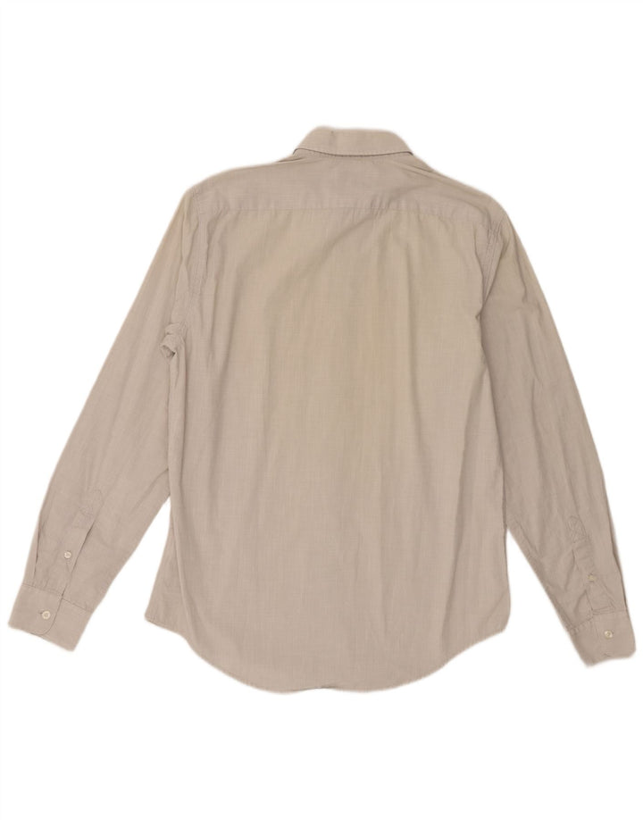 Camicia Timberland da uomo slim fit in cotone grigio medio