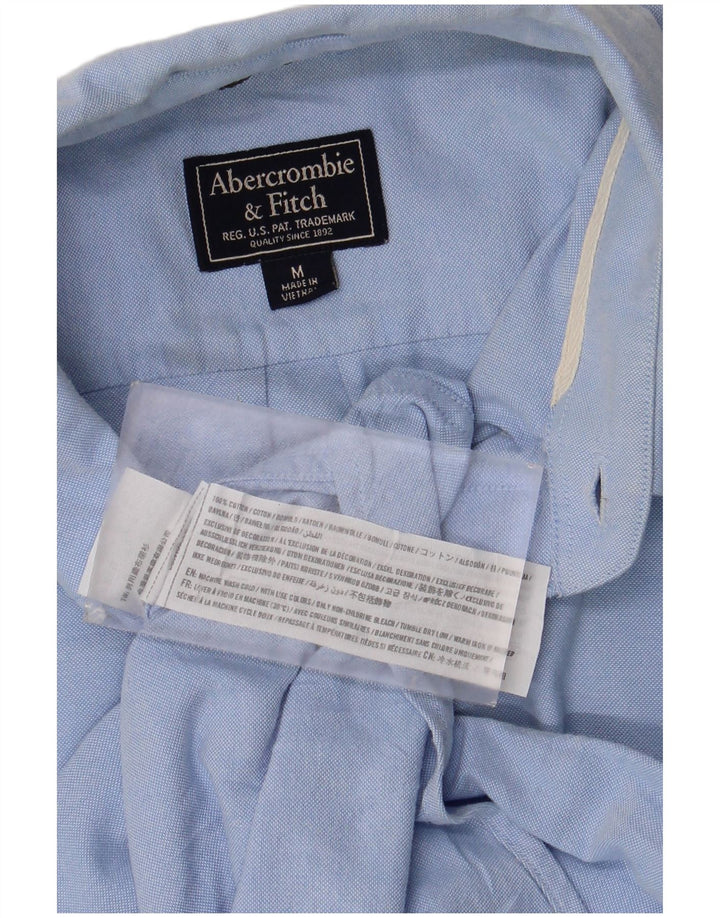 Camicia muscolare da uomo Abercrombie & Fitch in cotone blu medio