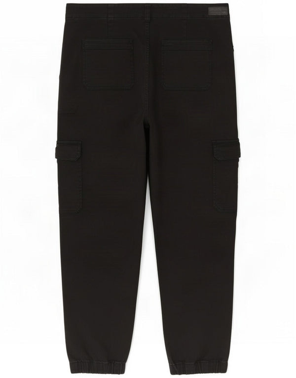 Pantaloni cargo affusolati da donna Fat Face UK 18 XL W36 L28 Cotone nero